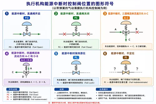 文章图片 - 执行机构能源中断时控制阀位置图形符号：FO、FC、FL、FI含义详解